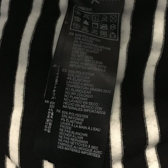 Hipster B&W Stripe High Low Tee - Picture 9 of 16